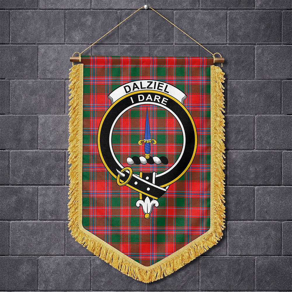 Scottish Dalziel Modern Clan Badge Tartan Wall Hanging Banner