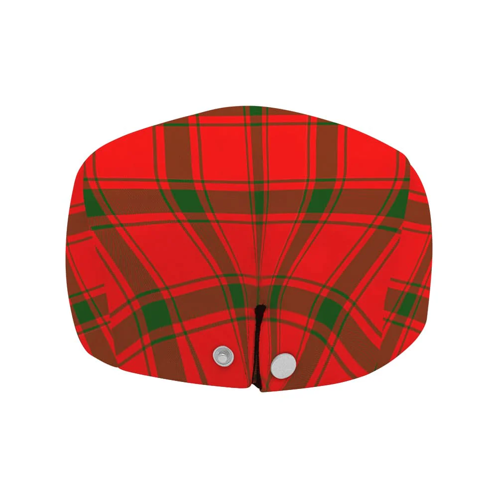 Scottish Darroch (Gourock) Clan Badge Tartan Flat Cap - Image 4
