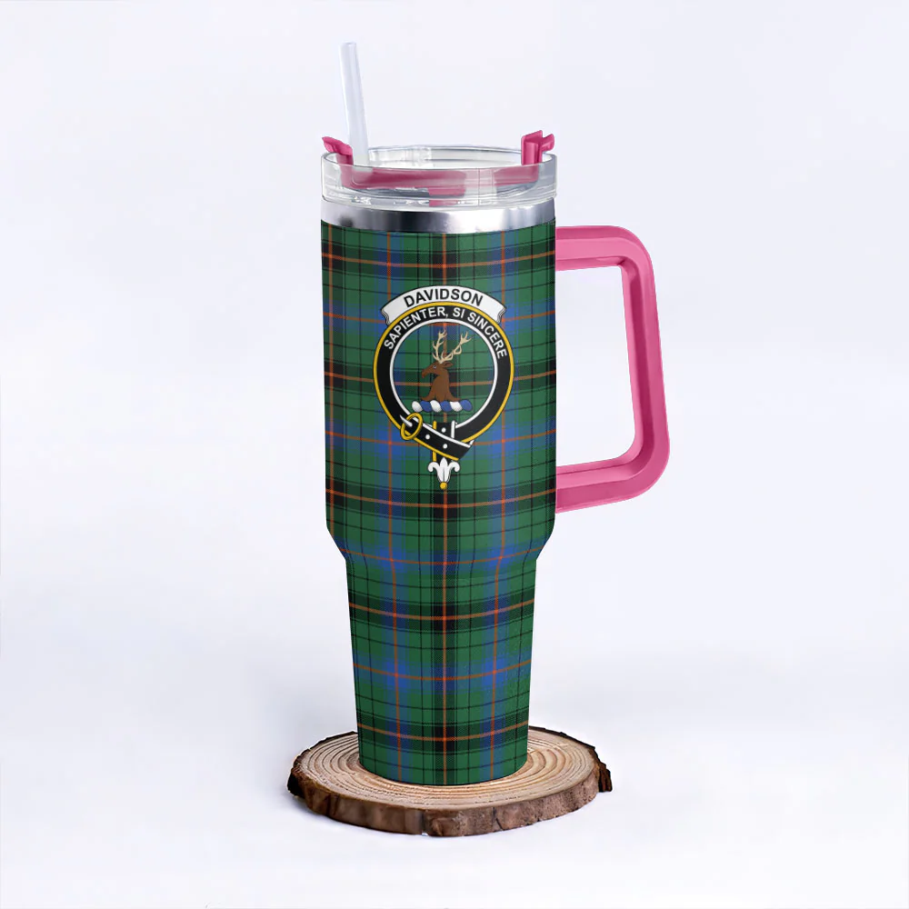 Scottish Davidson Ancient Clan Badge Tartan 40oz Tumbler - Image 7