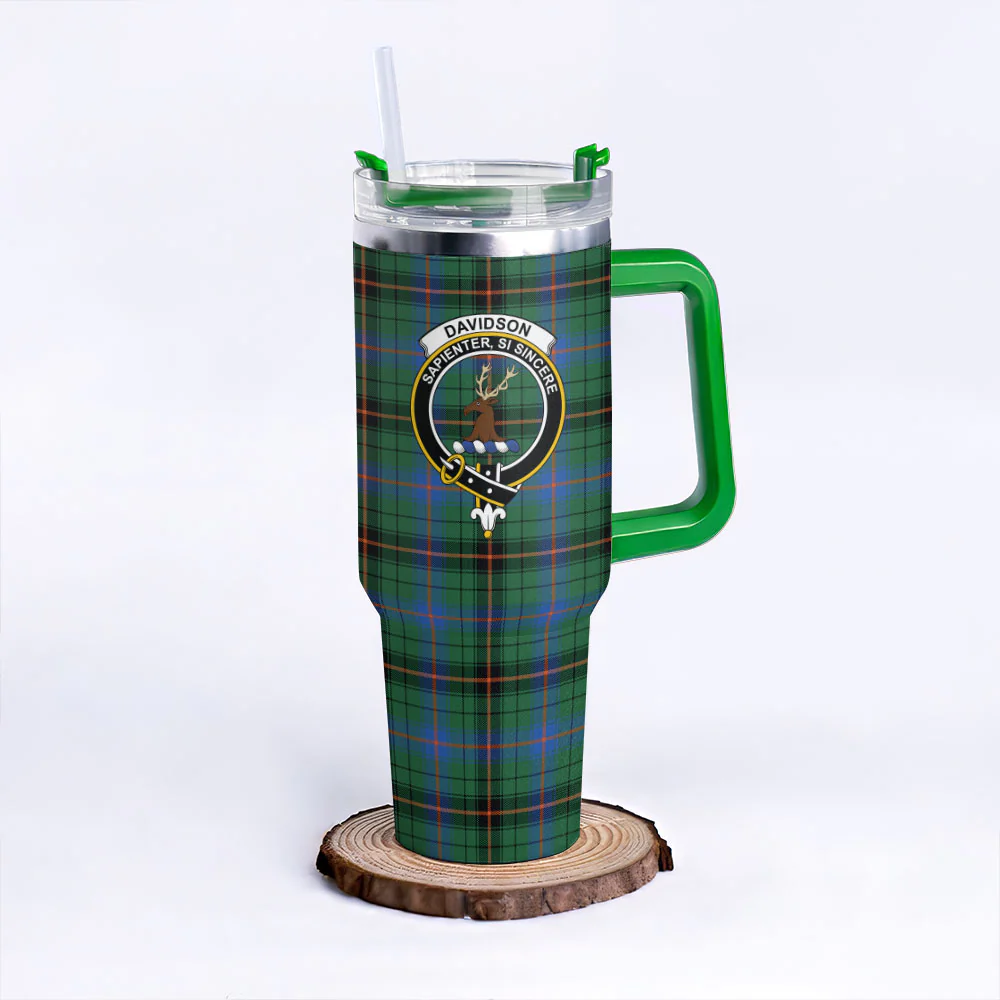 Scottish Davidson Ancient Clan Badge Tartan 40oz Tumbler - Image 8