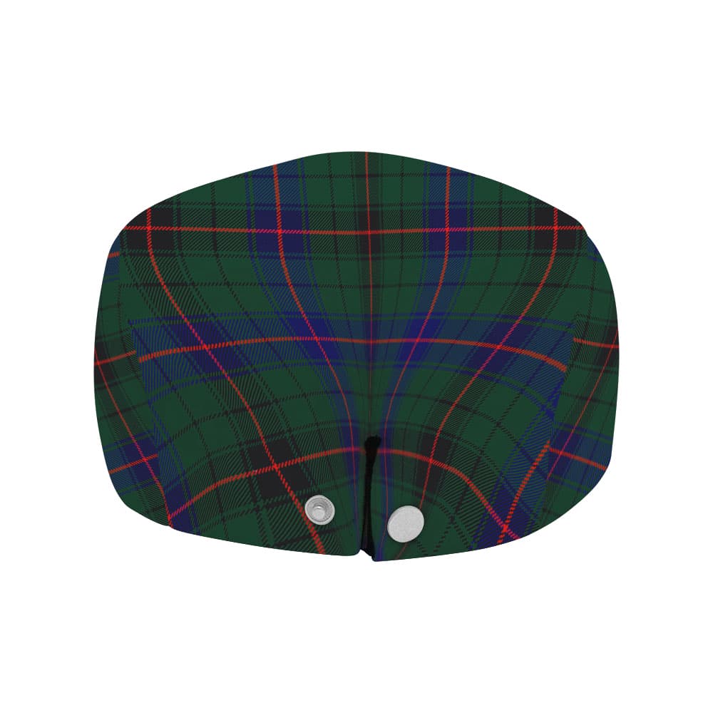 Scottish Davidson Clan Badge Tartan Flat Cap - Image 4