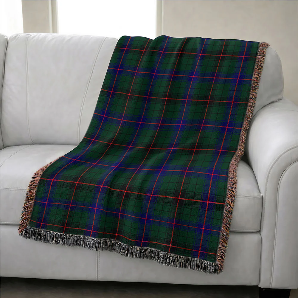 Scottish Davidson Modern Clan Badge Tartan Woven Blanket - Image 4