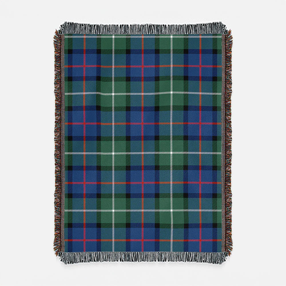 Scottish Davidson of Tulloch  Clan Badge Tartan Woven Blanket