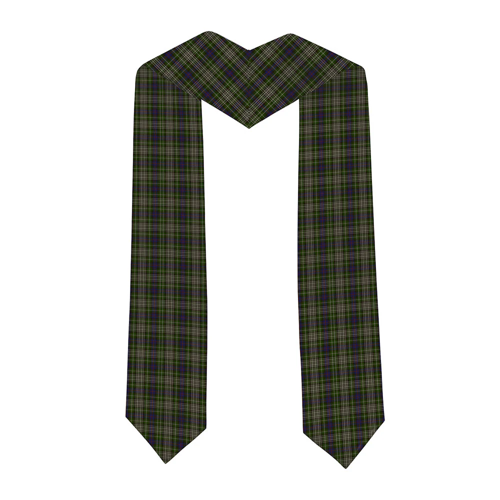 Scottish Davidson Tulloch Dress Clan Badge Tartan Graduation Stole Black Gold Honor - Image 2