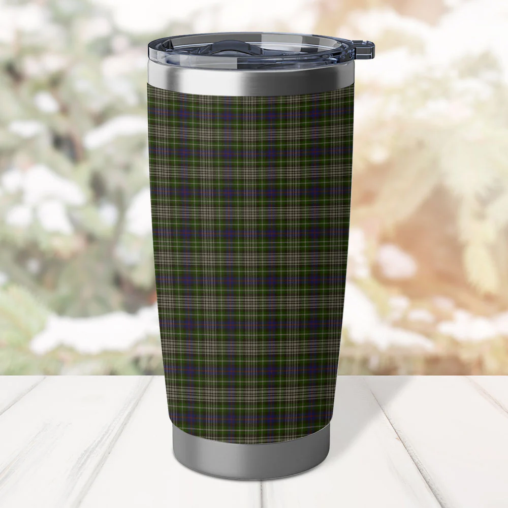 Scottish Davidson Tulloch Dress Clan Badge Tartan Tumbler - Image 3