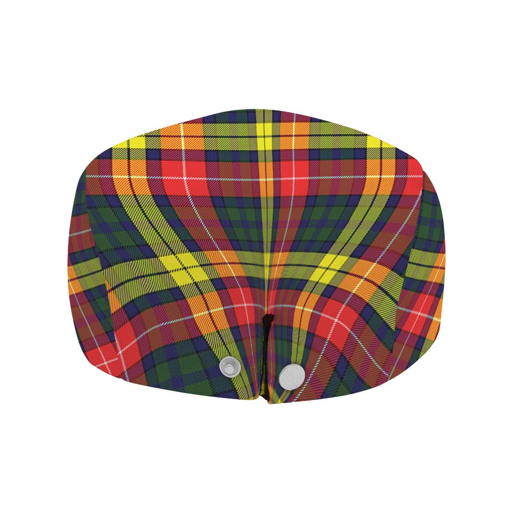 Scottish Dewar Clan Badge Tartan Flat Cap - Image 4