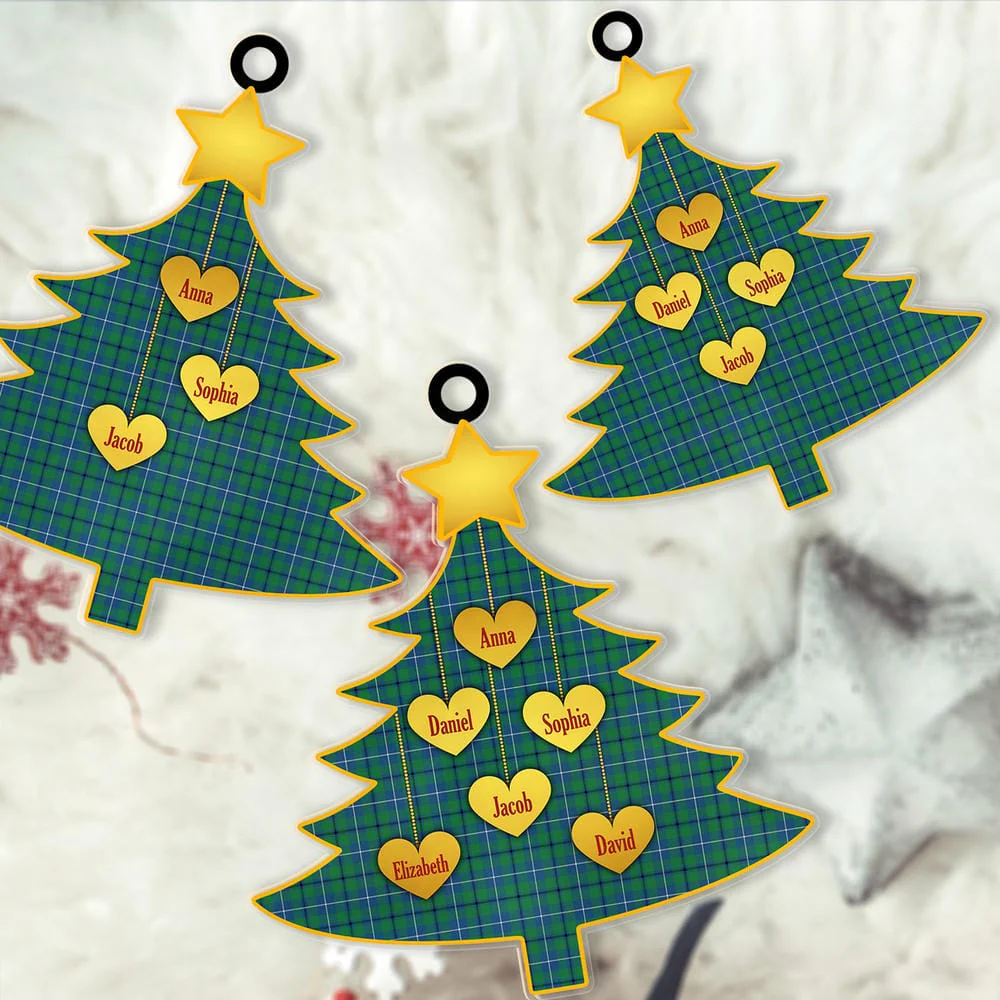 Scottish Douglas Ancient Tartan Ornament Custom Family Christmas Tree - Image 2