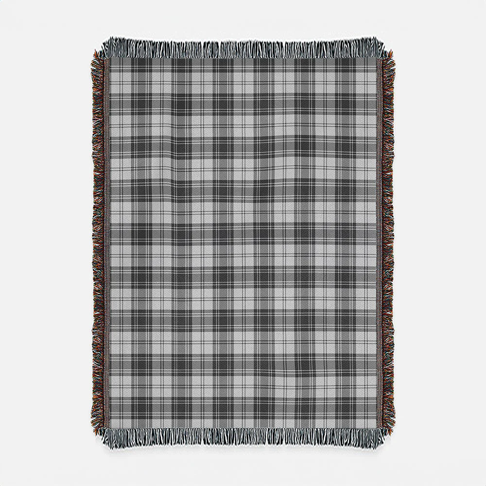 Scottish Douglas Grey Modern Clan Badge Tartan Woven Blanket