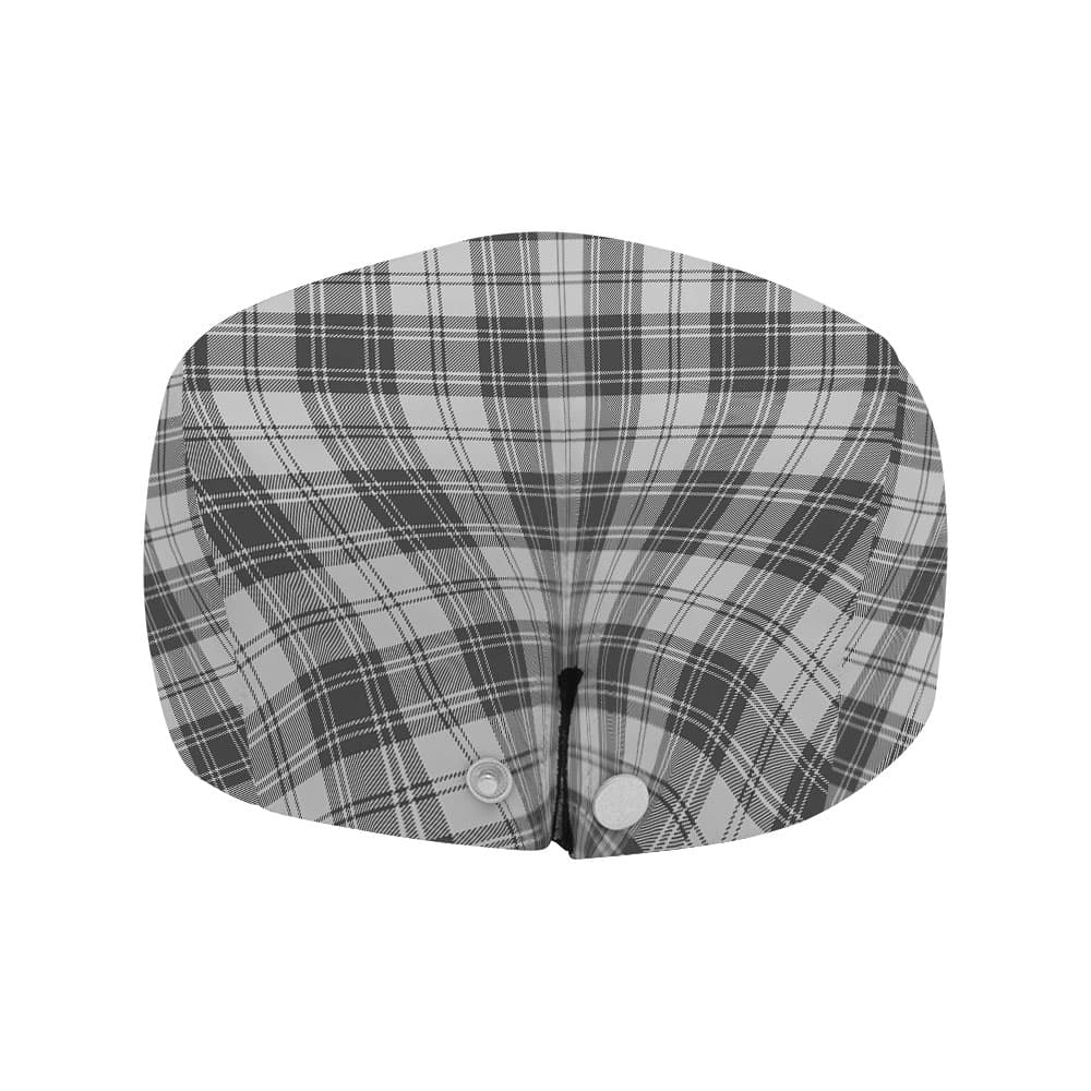 Scottish Douglas Grey Modern Tartan Flat Cap - Image 4