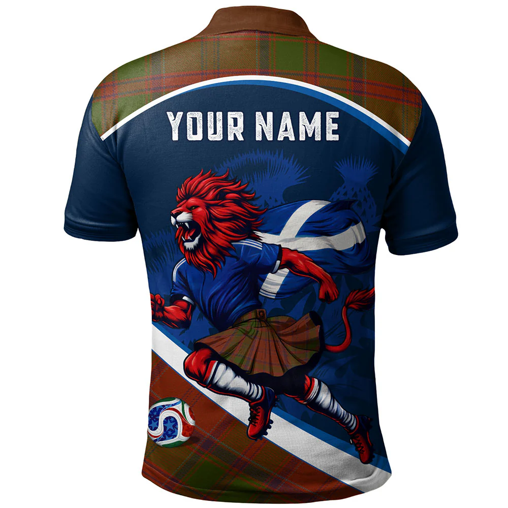 Scottish Drummond Clan Clan Badge Tartan Polo Shirt Scotland Lion Brave Highland Spirit - Image 2