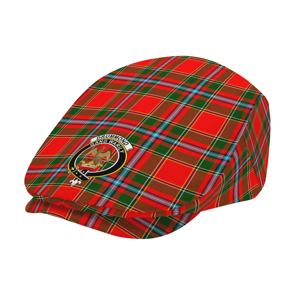 Scottish Drummond Clan Badge Tartan Flat Cap - Image 2
