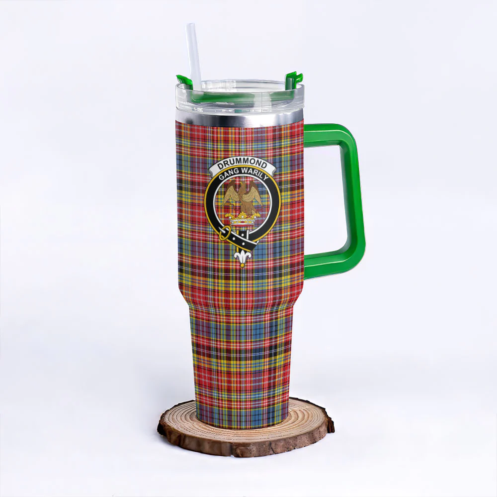 Scottish Drummond of Strathallan Clan Badge Tartan 40oz Tumbler - Image 8
