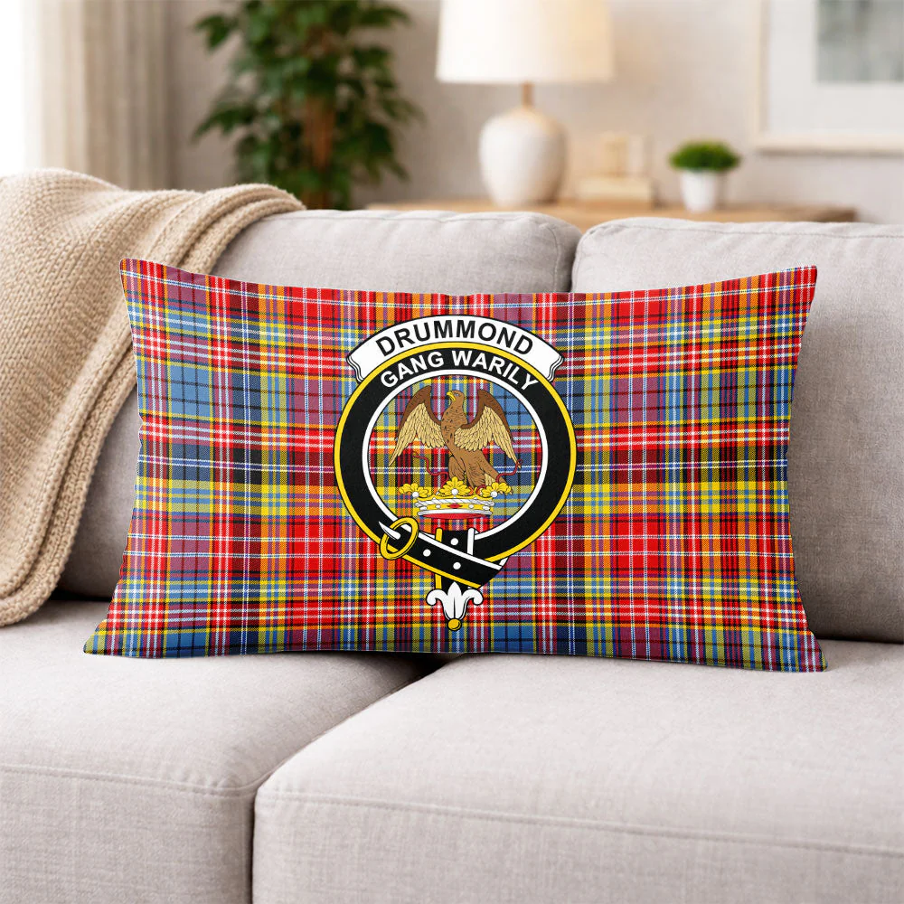 Scottish Drummond of Strathallan Clan Badge Tartan Pillow Case - Image 3