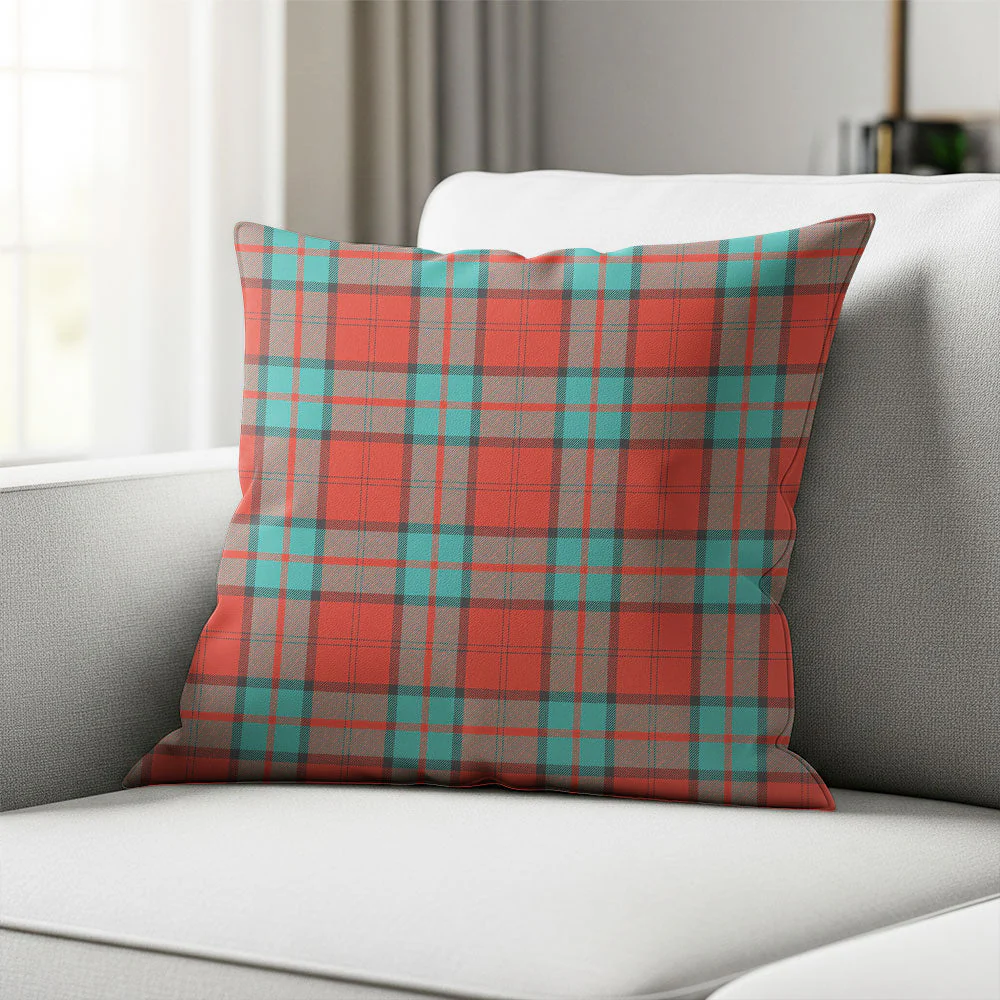 Scottish Dunbar Ancient Clan Badge Tartan Pillow Case