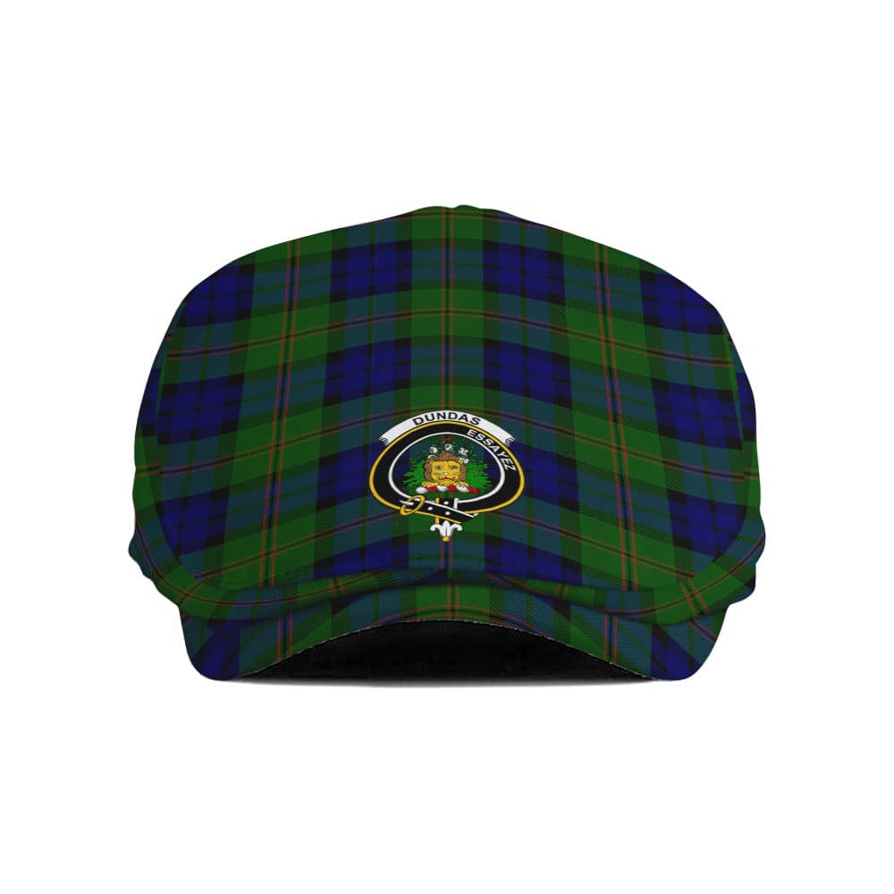 Scottish Dundas Clan Badge Tartan Flat Cap