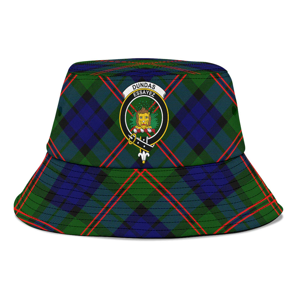 Scottish Dundas Modern 02 Clan Badge Tartan Bucket Hat - Image 2