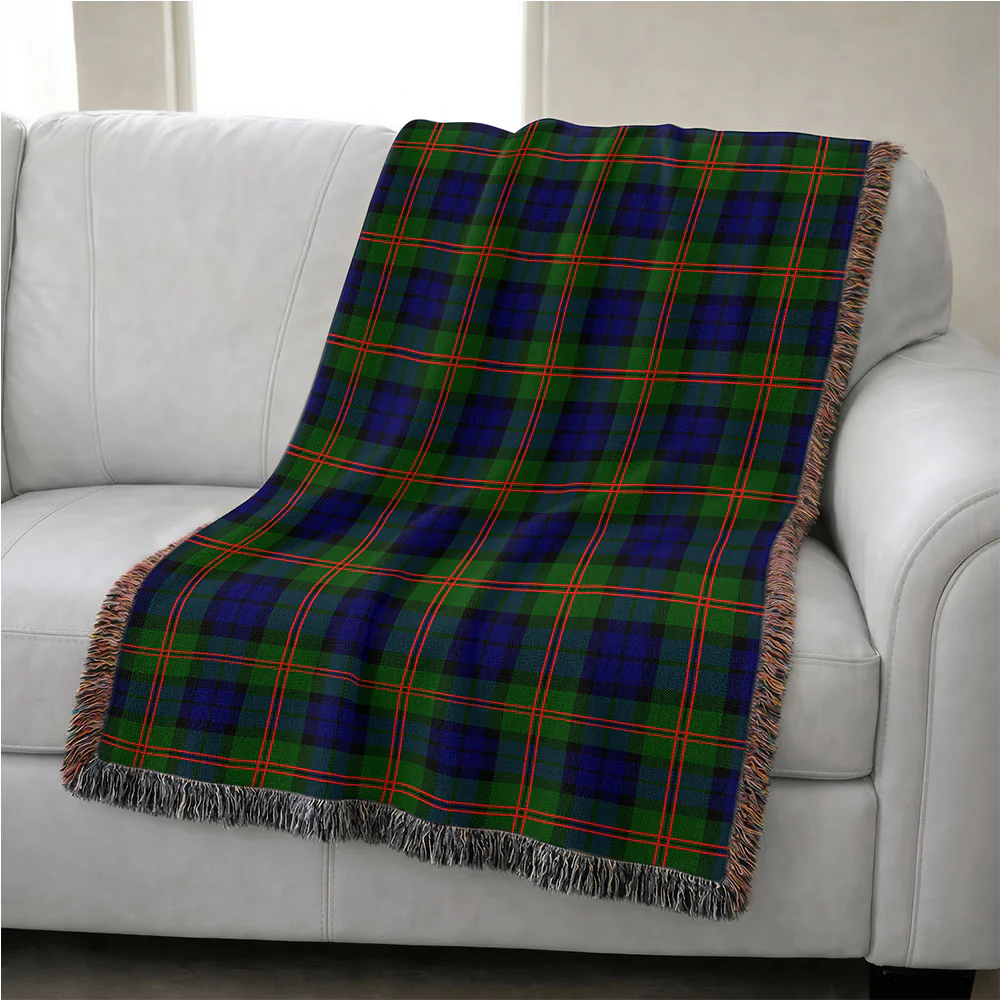 Scottish Dundas Modern 02 Clan Badge Tartan Woven Blanket - Image 4