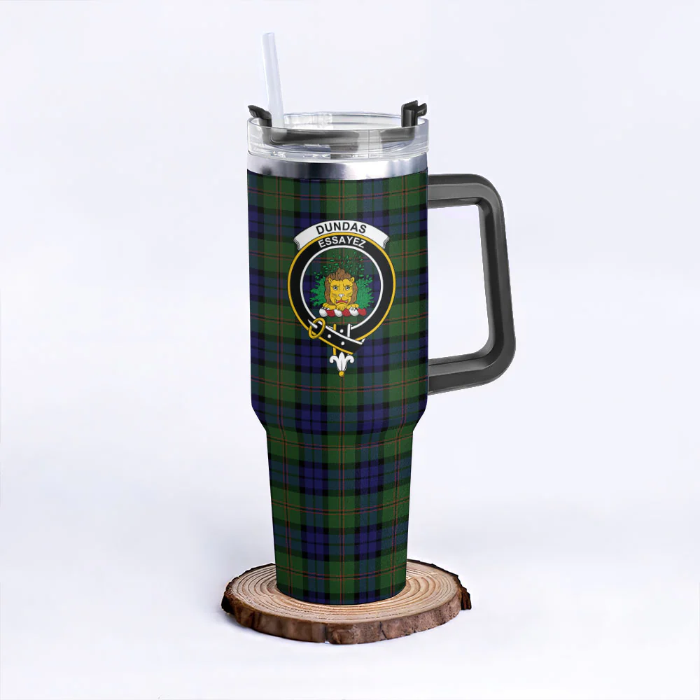 Scottish Dundas Modern Clan Badge Tartan 40oz Tumbler - Image 3
