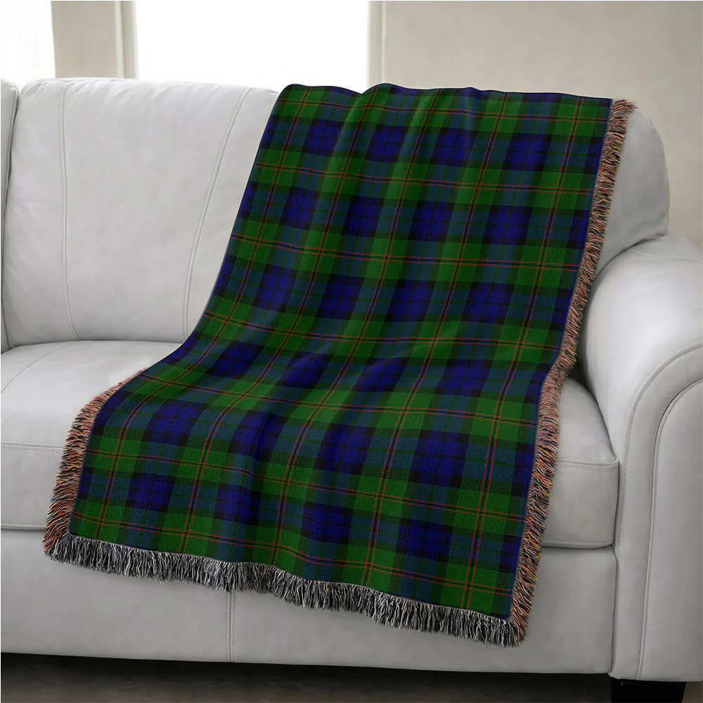Scottish Dundas Modern Clan Badge Tartan Woven Blanket - Image 4
