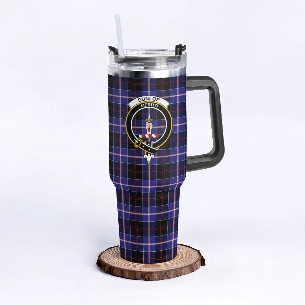 Scottish Dunlop Modern Clan Badge Tartan 40oz Tumbler - Image 3