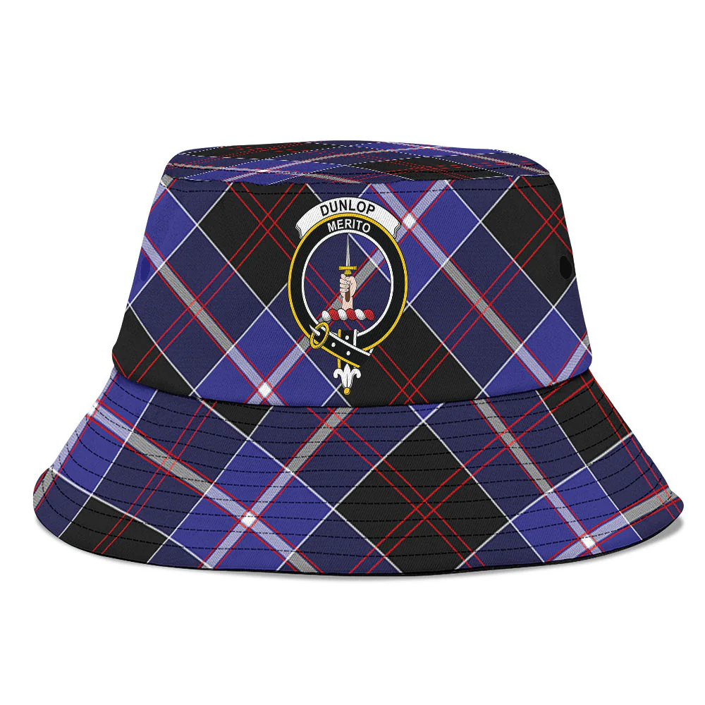 Scottish Dunlop Modern Clan Badge Tartan Bucket Hat - Image 2