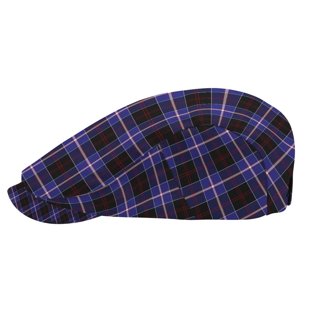 Scottish Dunlop Modern Tartan Flat Cap - Image 3
