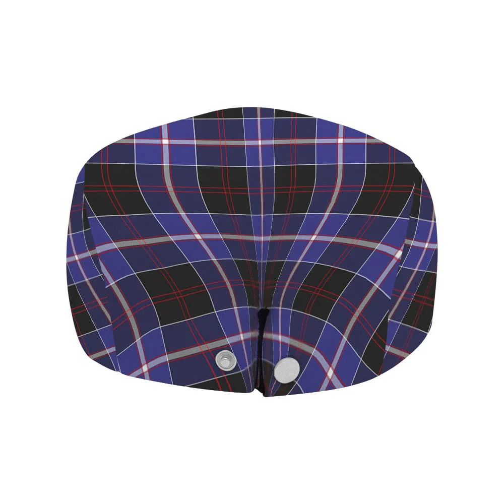 Scottish Dunlop Modern Tartan Flat Cap - Image 4