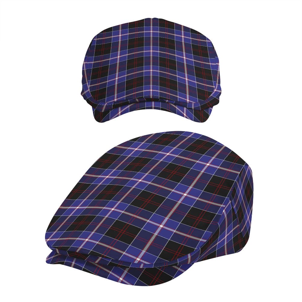 Scottish Dunlop Modern Tartan Flat Cap - Image 5