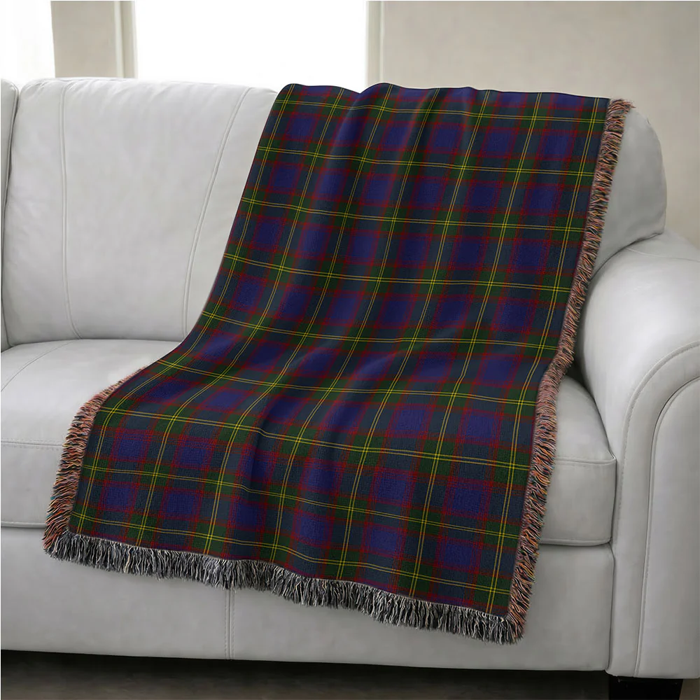 Scottish Durie Clan Badge Tartan Woven Blanket - Image 4