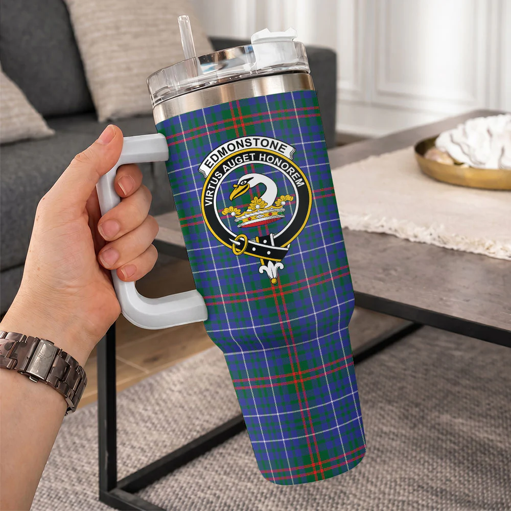 Scottish Edmonstone Clan Badge Tartan 40oz Tumbler - Image 10