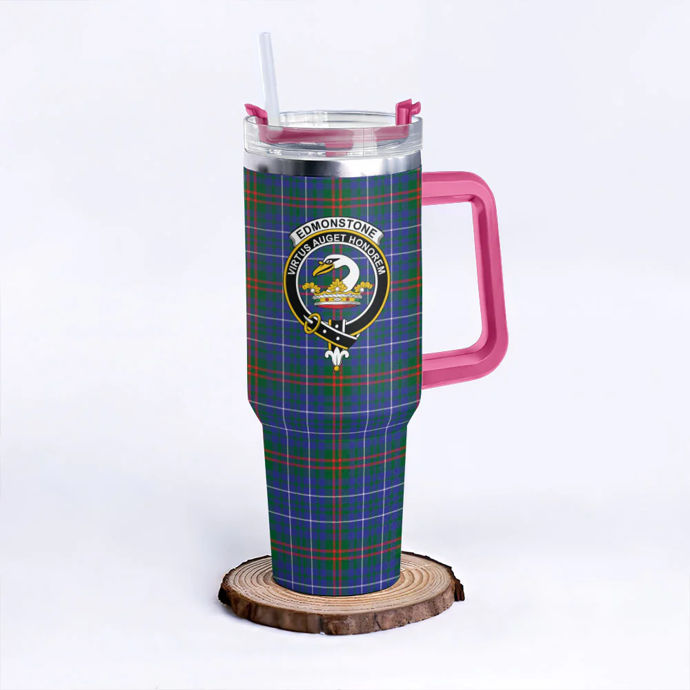 Scottish Edmonstone Clan Badge Tartan 40oz Tumbler - Image 7