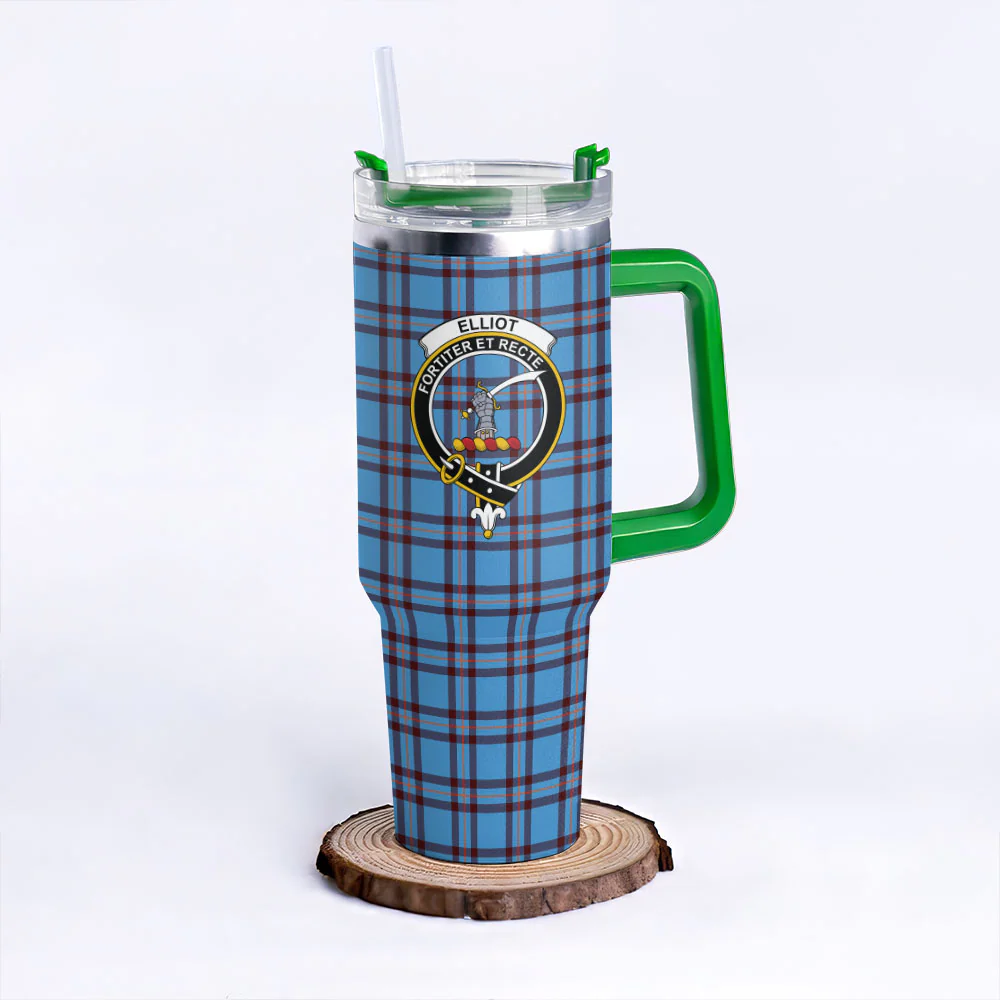 Scottish Elliot Ancient Clan Badge Tartan 40oz Tumbler - Image 8