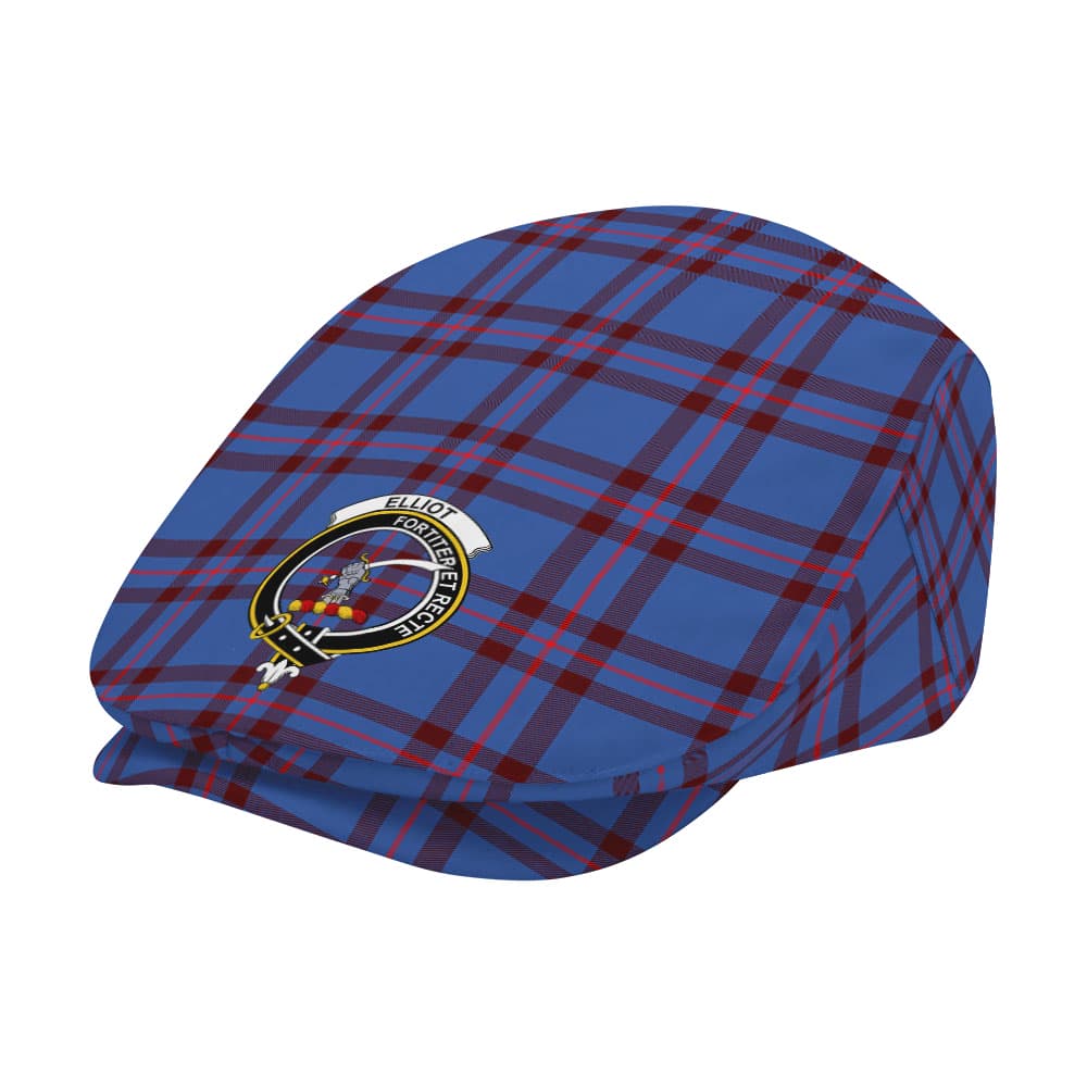 Scottish Elliot Clan Badge Tartan Flat Cap - Image 2