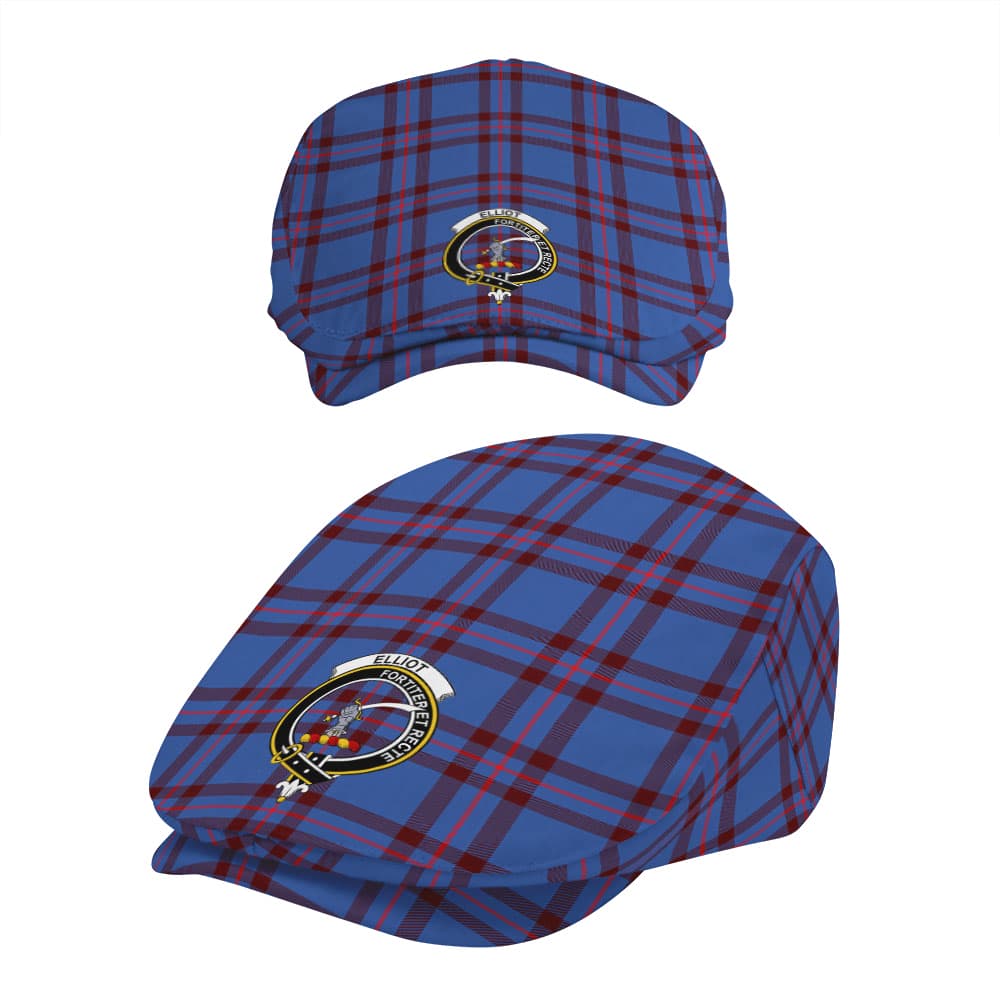 Scottish Elliot Clan Badge Tartan Flat Cap - Image 5