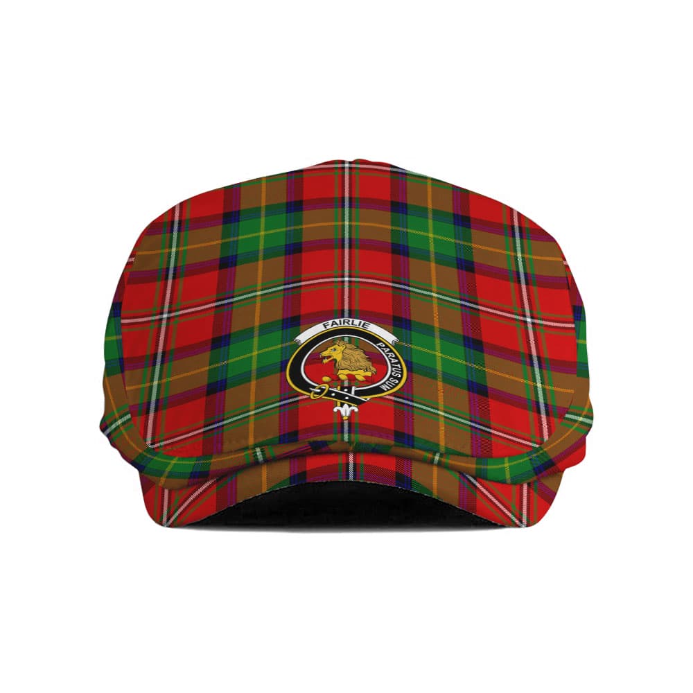 Scottish Fairlie Clan Badge Tartan Flat Cap