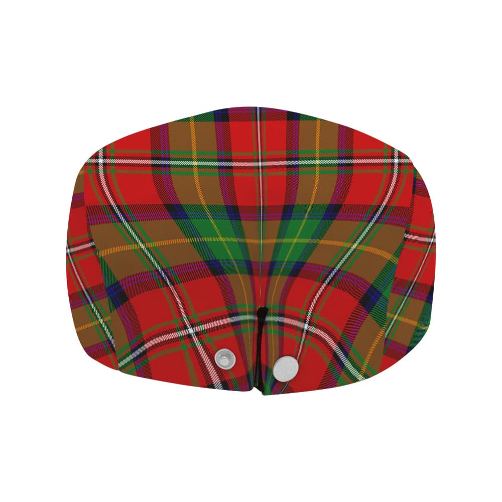 Scottish Fairlie Clan Badge Tartan Flat Cap - Image 4