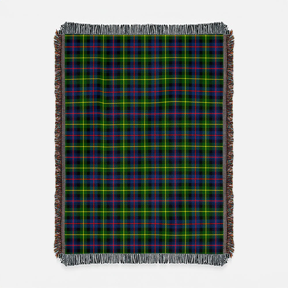 Scottish Farquharson Modern Clan Badge Tartan Woven Blanket