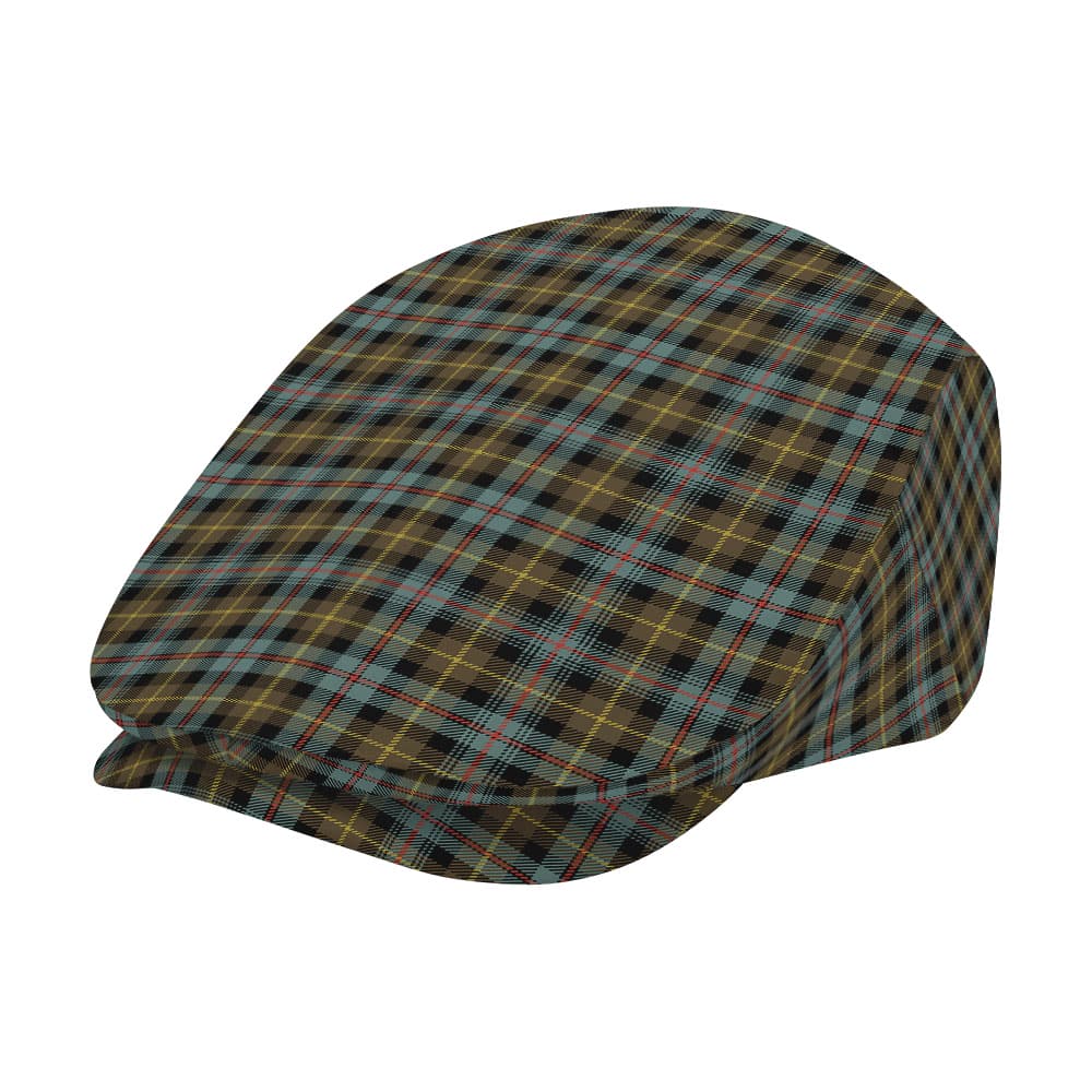 Scottish Farquharson Weathered Tartan Flat Cap - Image 2