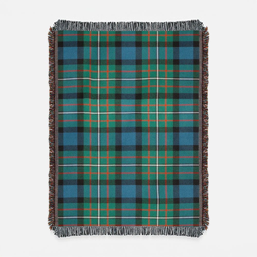 Scottish FERGUSON ANCIENT Clan Badge Tartan Woven Blanket