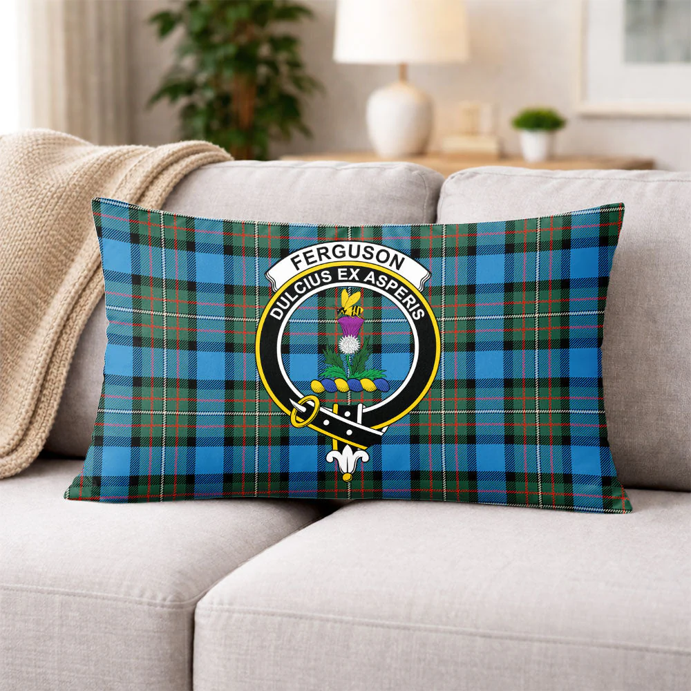 Scottish Fergusson Ancient Clan Badge Tartan Pillow Case - Image 3