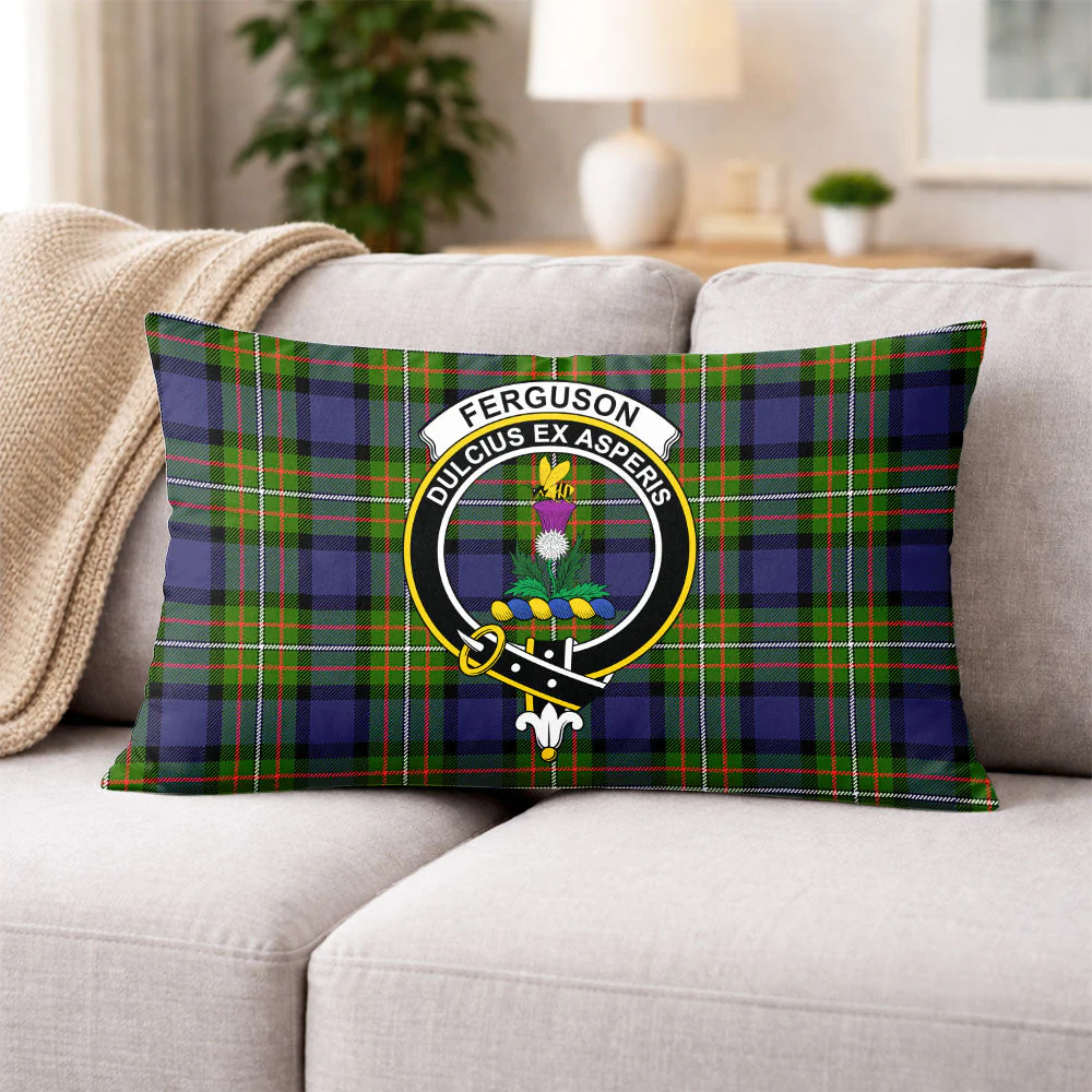 Scottish Fergusson Modern Clan Badge Tartan Pillow Case - Image 3