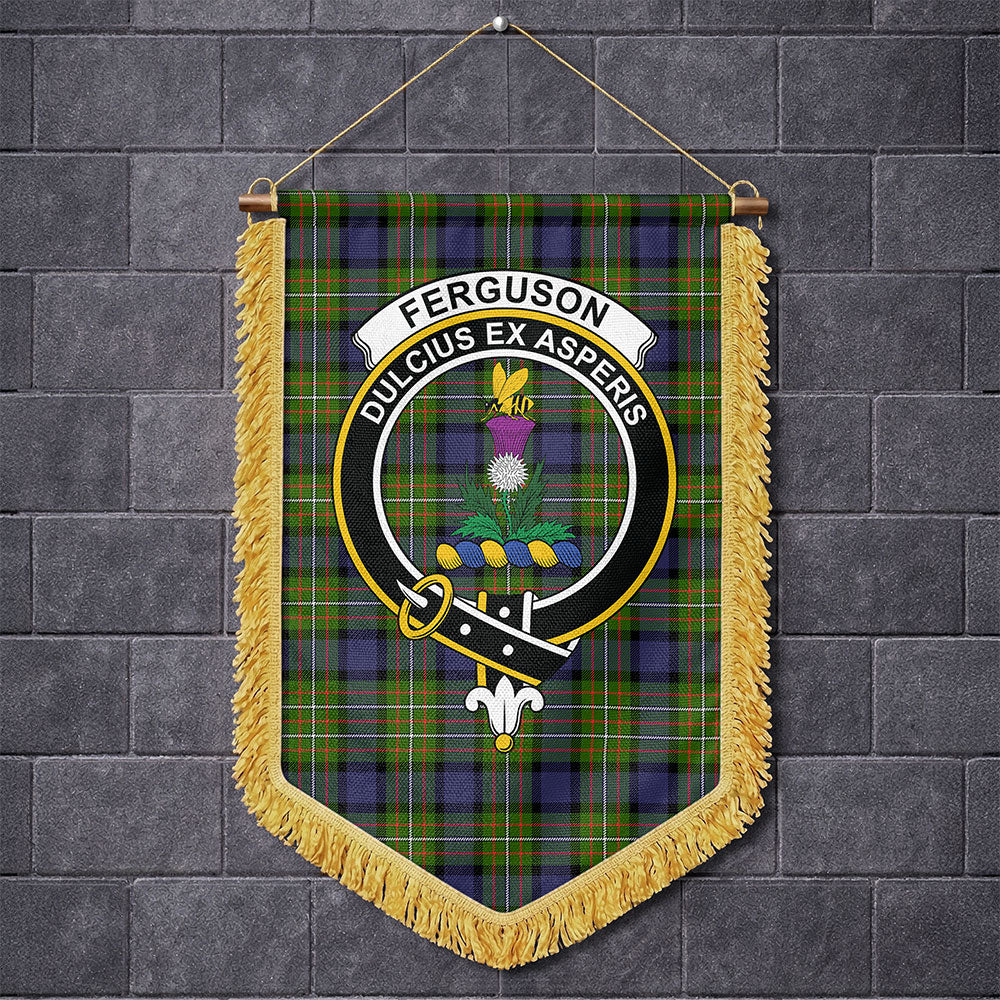 Scottish Fergusson Modern Clan Badge Tartan Wall Hanging Banner