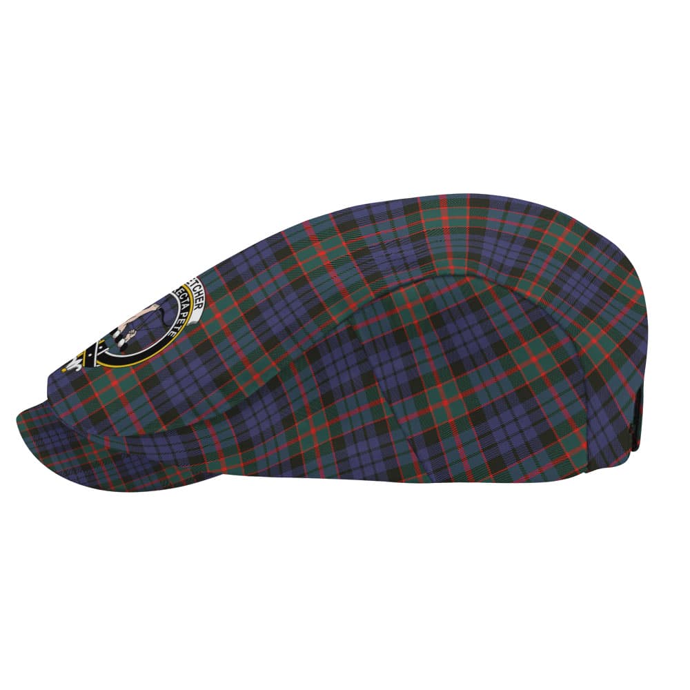 Scottish Fletcher Clan Badge Tartan Flat Cap - Image 3