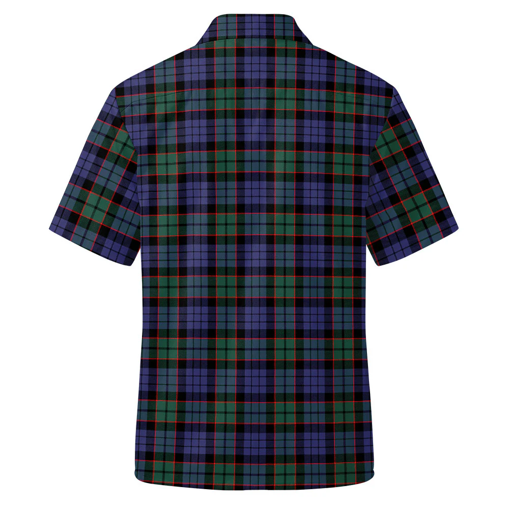 Scottish Fletcher Modern Clan Badge Tartan Short Sleeve Work Shirt - Image 3
