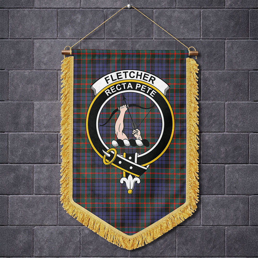 Scottish Fletcher of Dunans Clan Badge Tartan Wall Hanging Banner