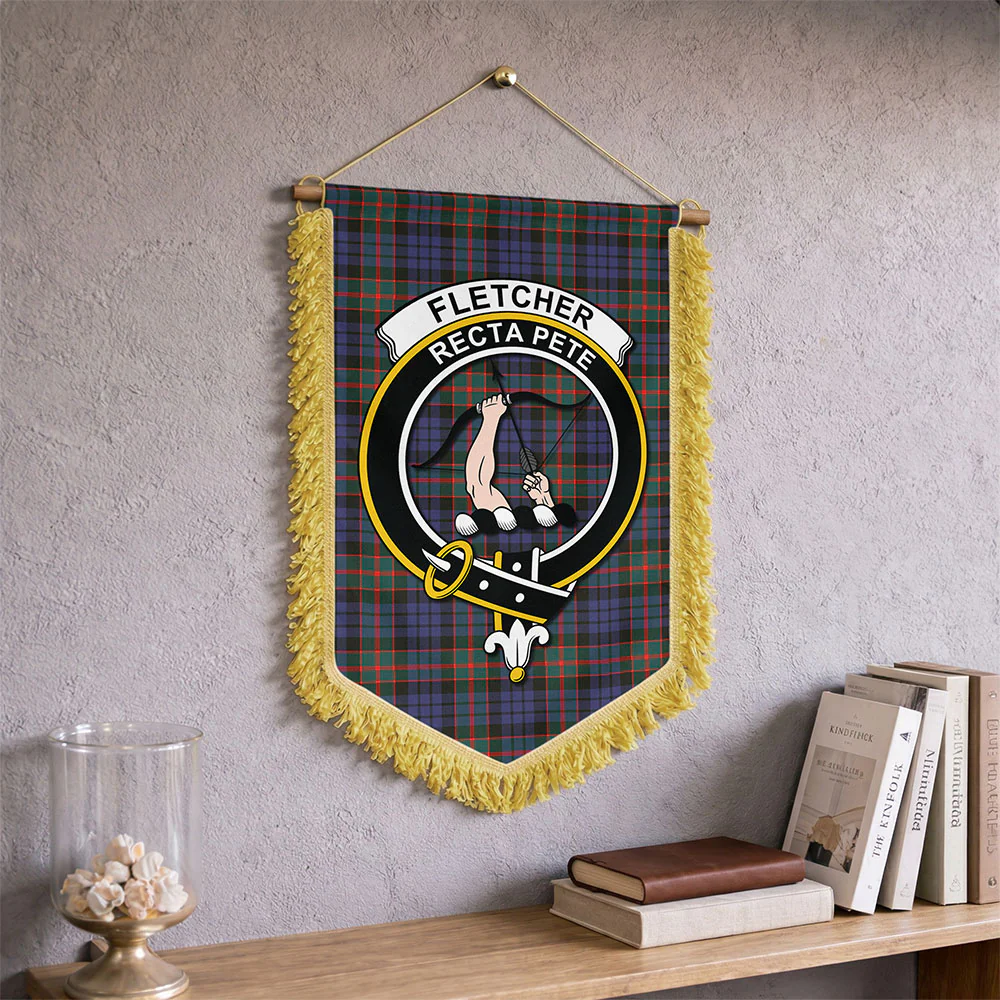 Scottish Fletcher of Dunans Clan Badge Tartan Wall Hanging Banner - Image 2