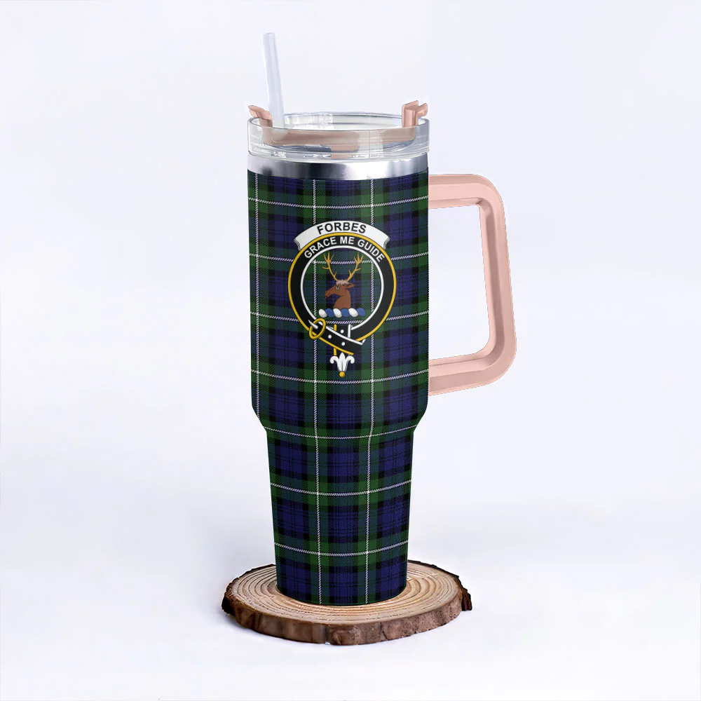 Scottish Forbes Modern Clan Badge Tartan 40oz Tumbler - Image 4