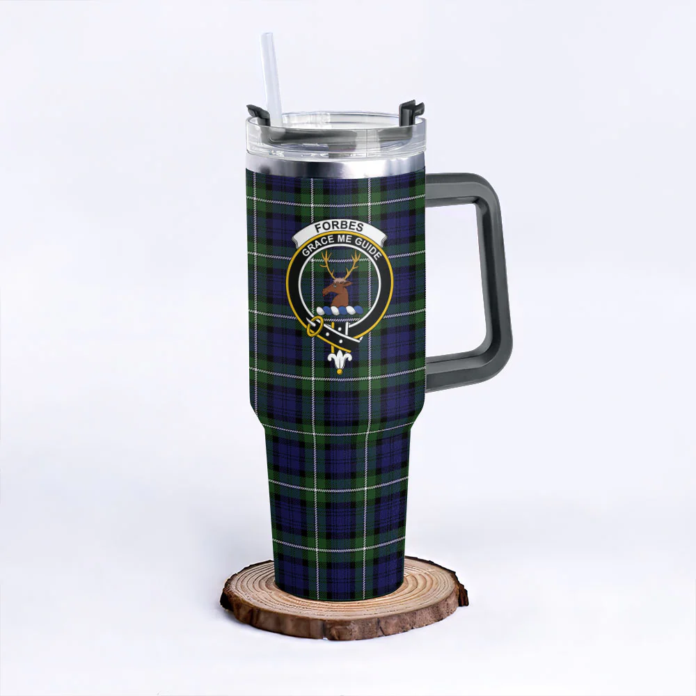Scottish Forbes Modern Clan Badge Tartan 40oz Tumbler - Image 6