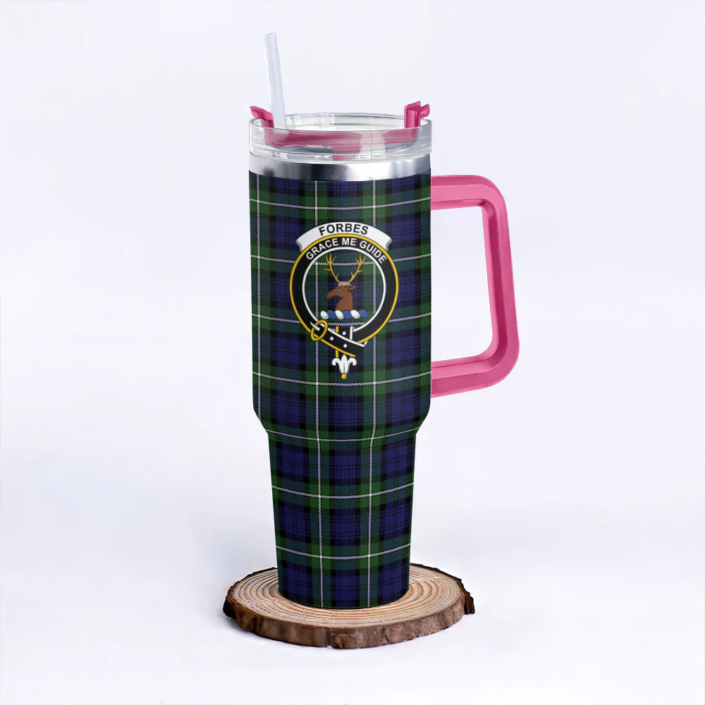 Scottish Forbes Modern Clan Badge Tartan 40oz Tumbler - Image 7