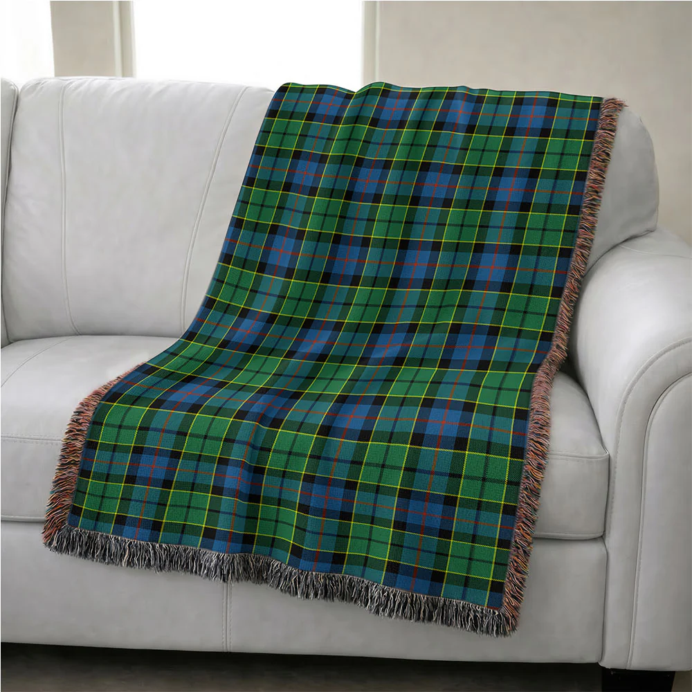 Scottish Forsyth Ancient Clan Badge Tartan Woven Blanket - Image 4
